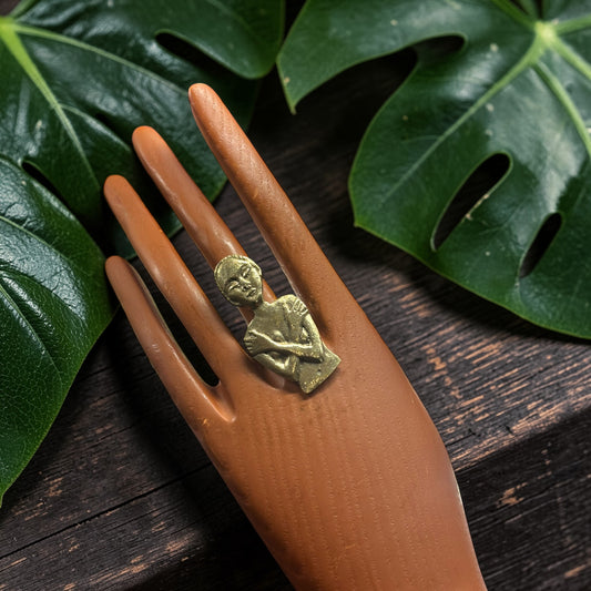 Ujasiri Strength Brass Ring