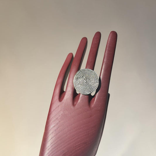 Silver Spiral Journey Ring