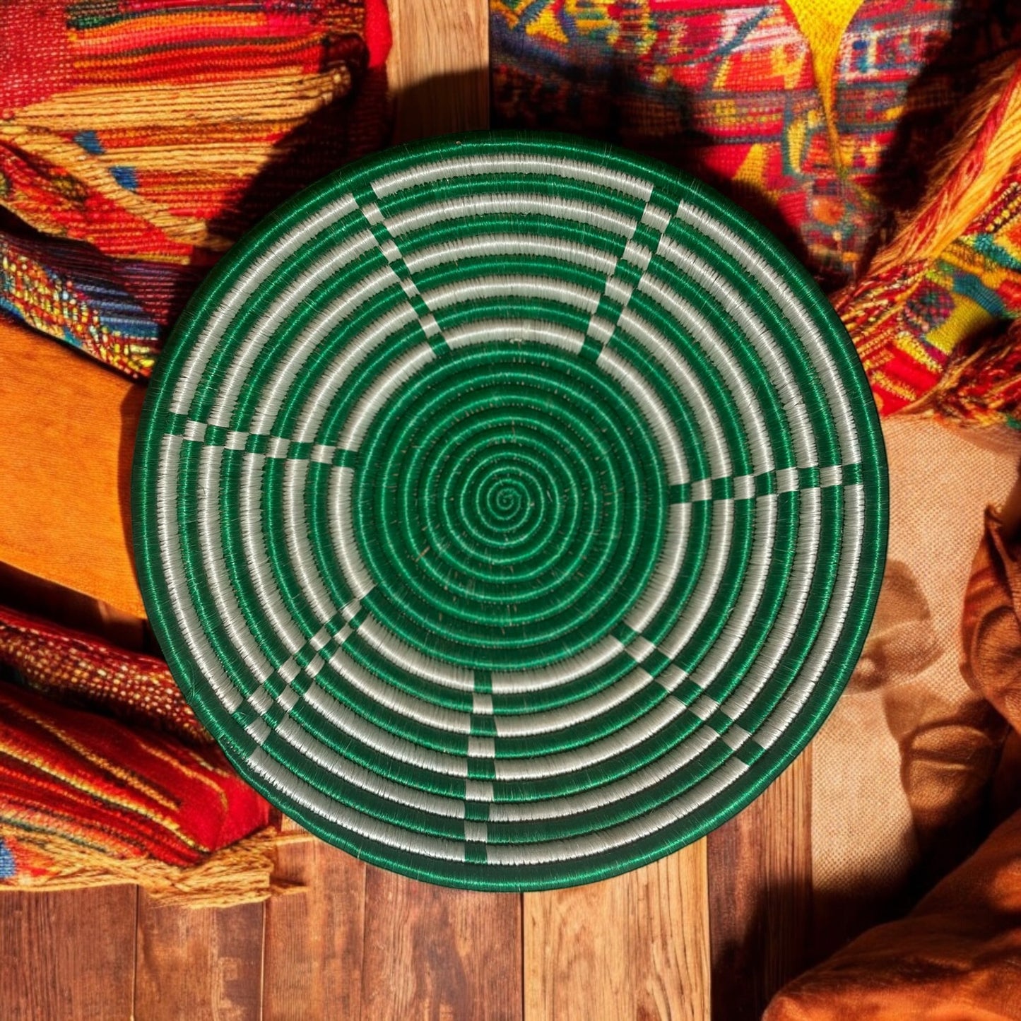 Verdant Harmony Woven Basket