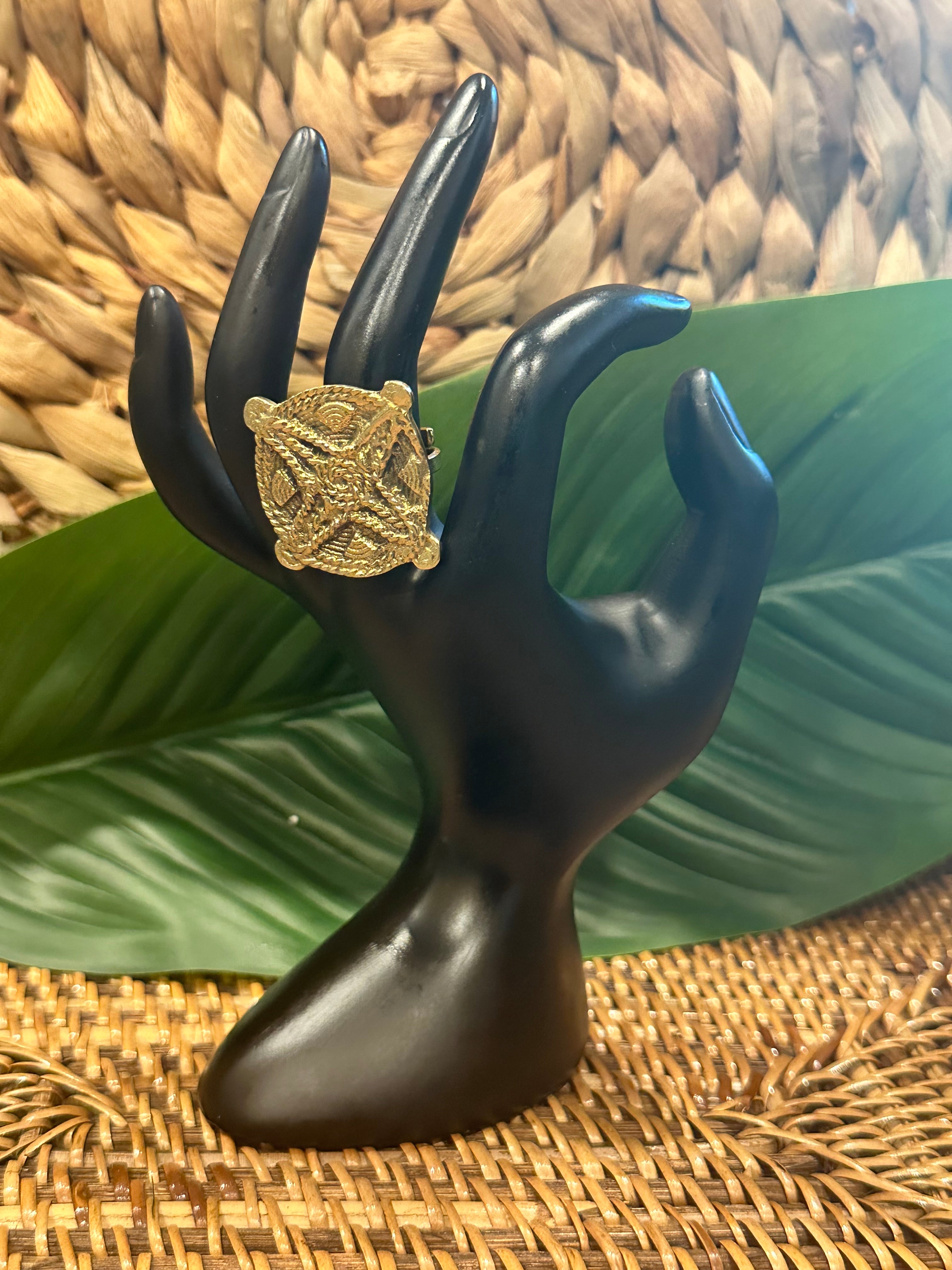 Kenyan Rings Uzuri: Kenyan Craftsmanship Brass Ring – To Live A Colorful Life