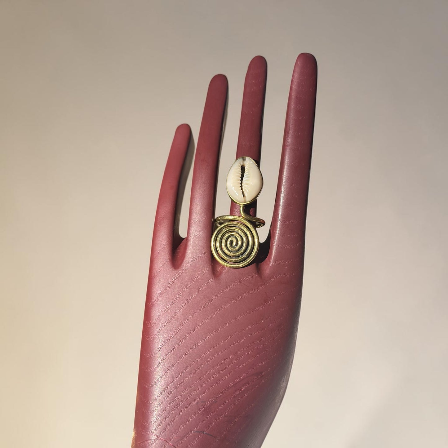 Coastal Spiral Brass Ring