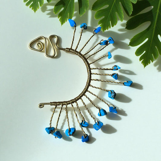 Turquoise Sky Ear Cuff – Left Ear
