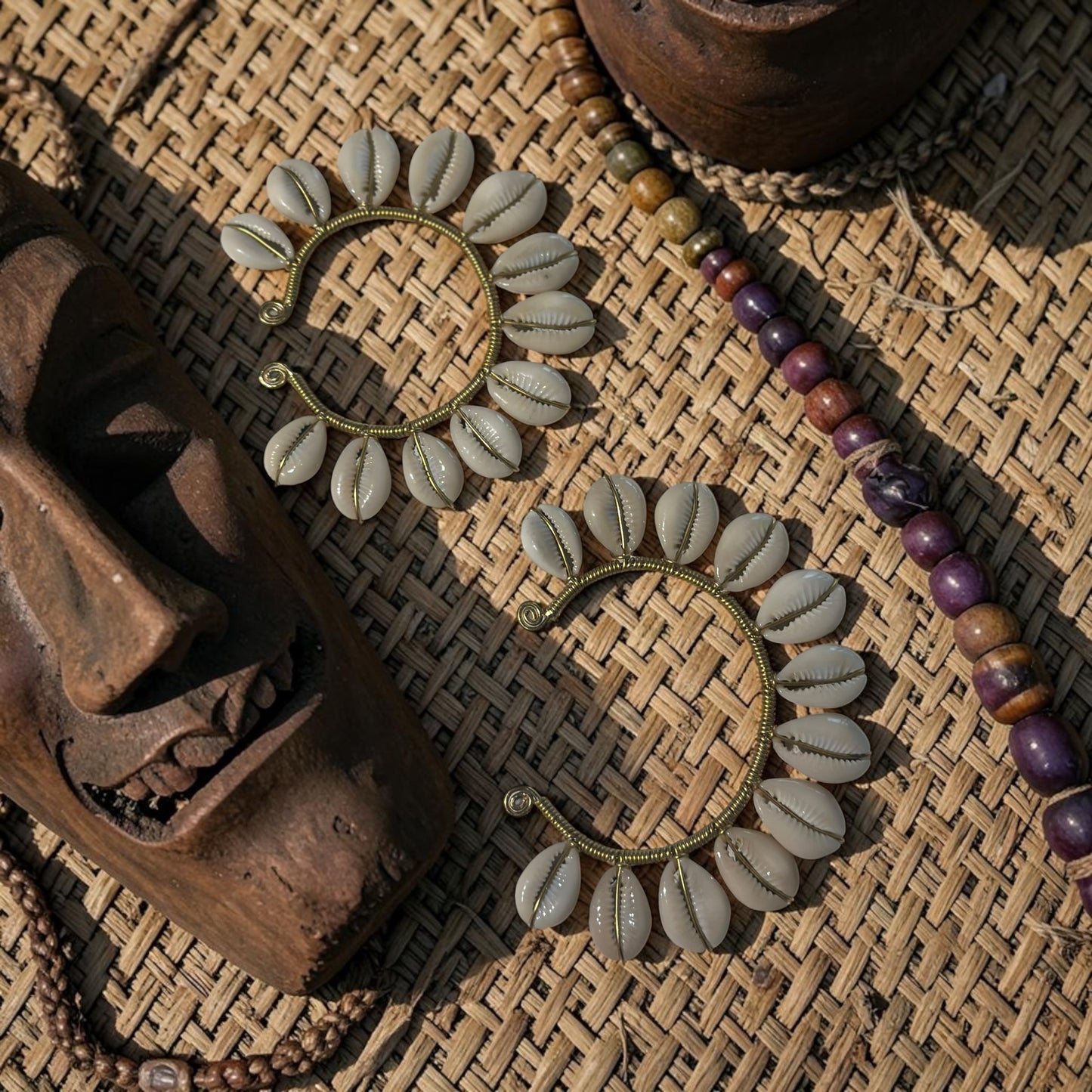 AdornHer “Cowrie Halo” Ear Cuff (Dual Wear)