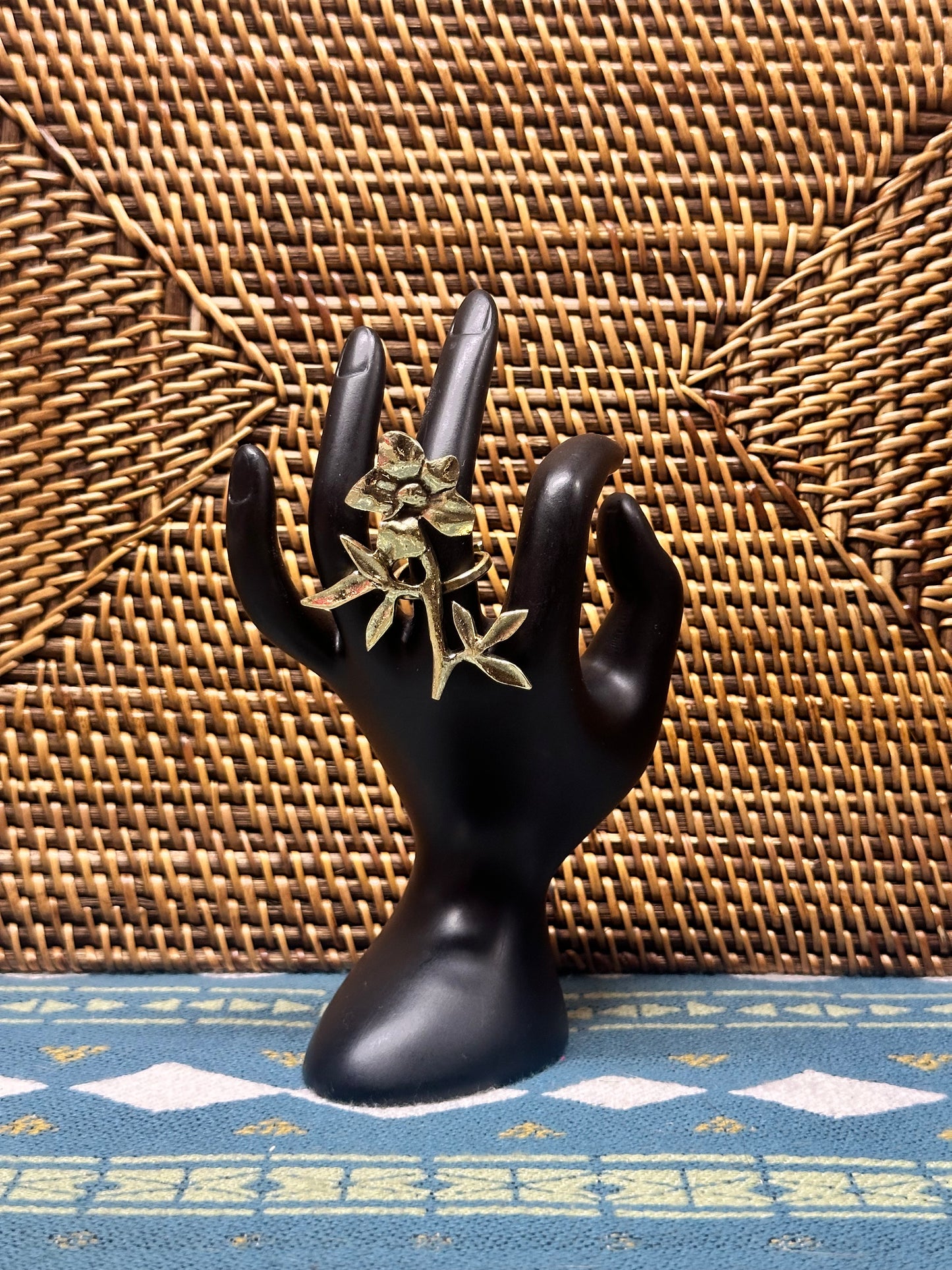 Flora Blossom Brass Ring