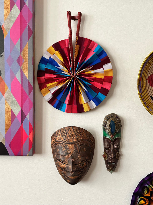 Festival Flame Ankara Folding Fan