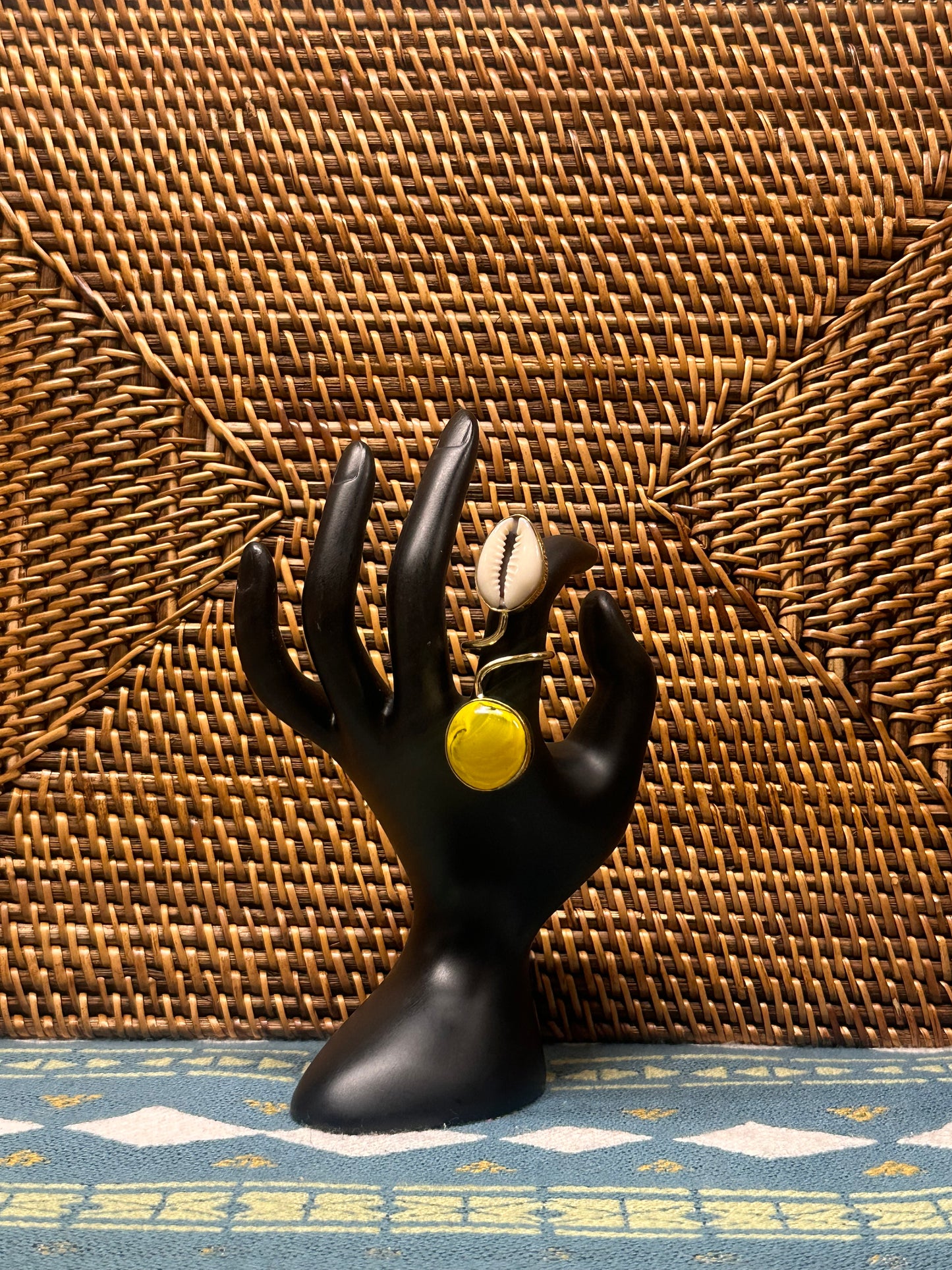 Golden Cowrie Ring