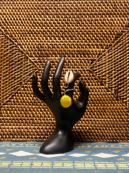 Golden Cowrie Ring