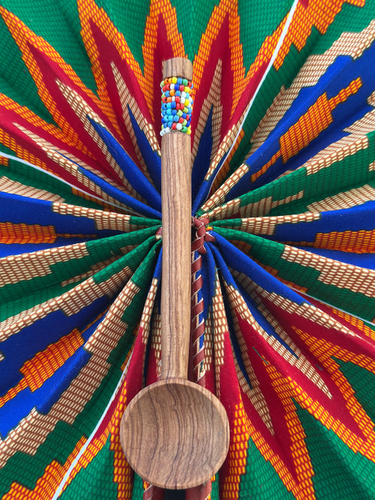 Rainbow Roots Beaded Spoon