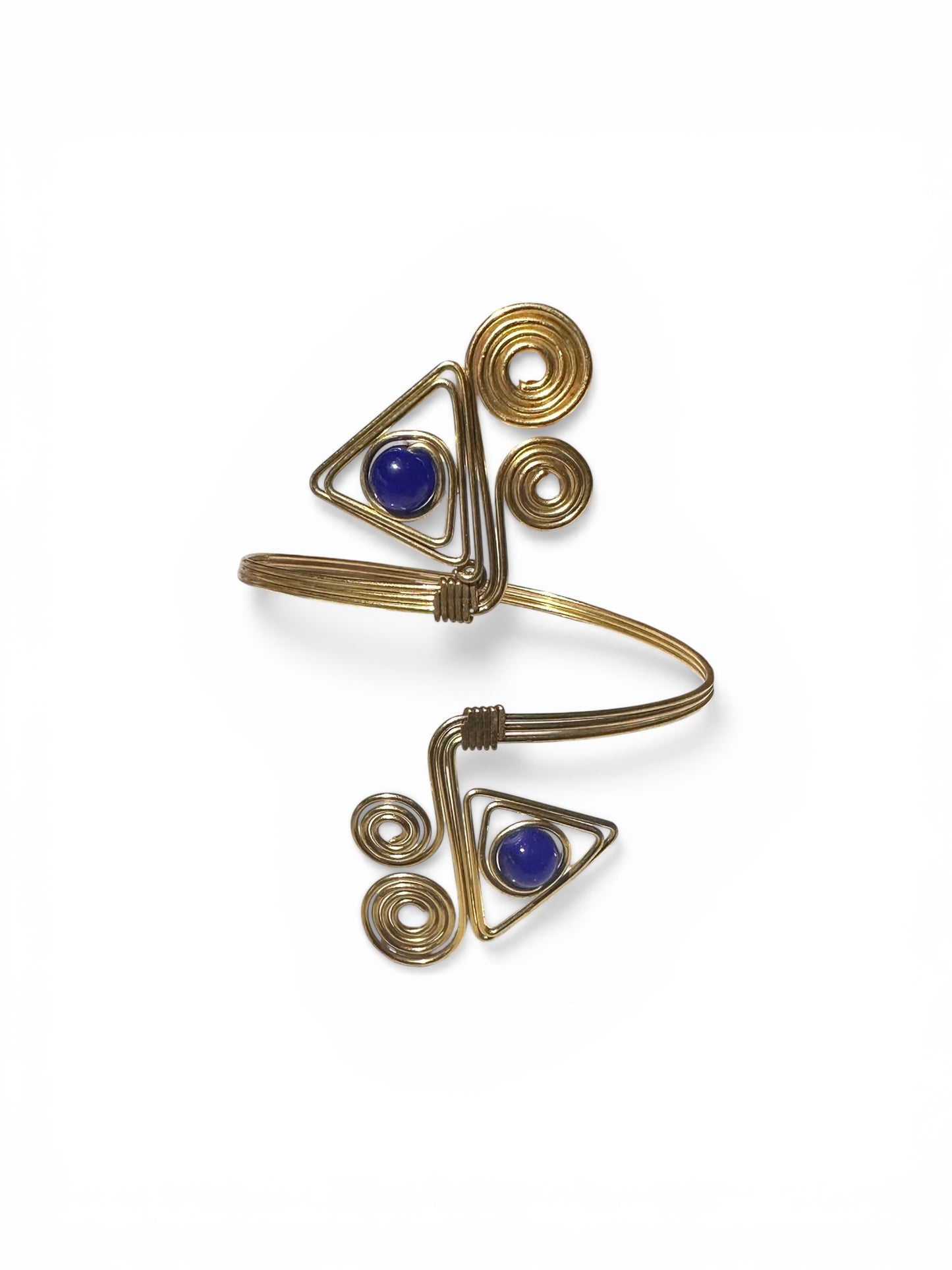 AdornHer Sapphire Geometry Arm Cuff