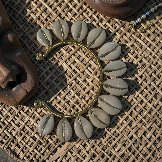 AdornHer “Cowrie Halo” Ear Cuff (Dual Wear)