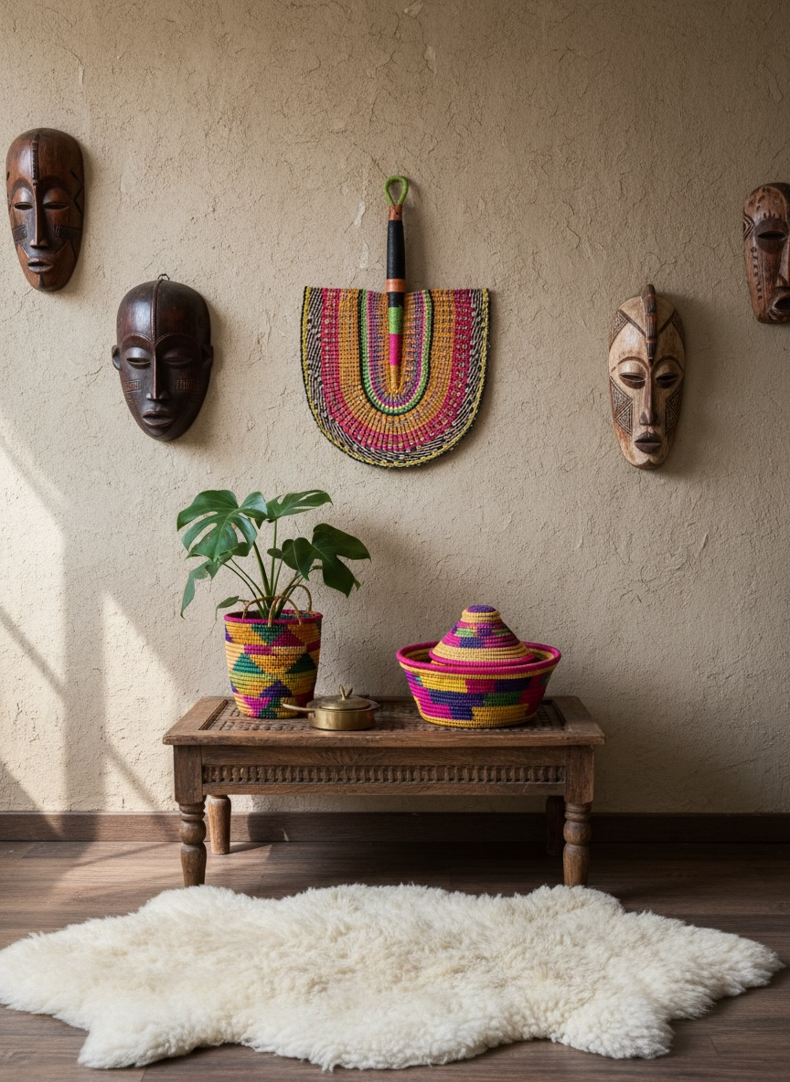 Woven African Fan – 04