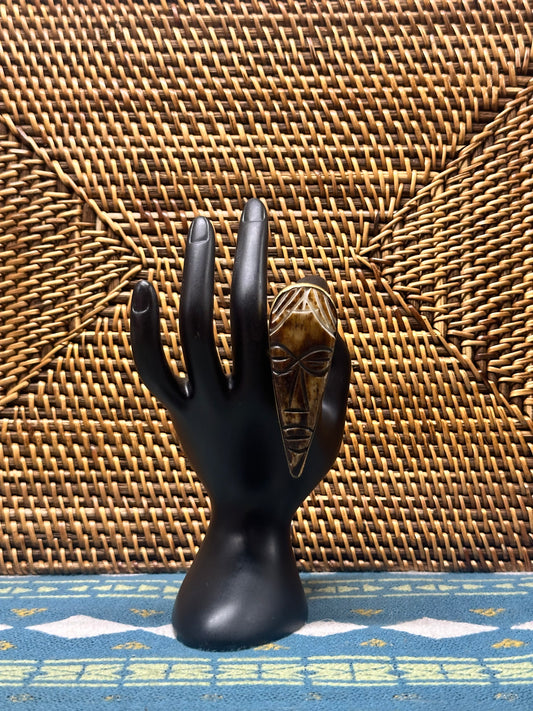 African Inspired Face Mask Ring 2