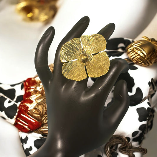 Blossom Radiance Brass Ring