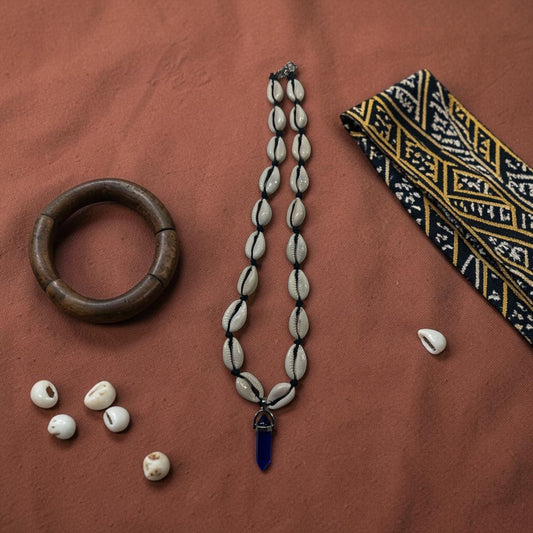 Blue Serenity Cowrie Necklace