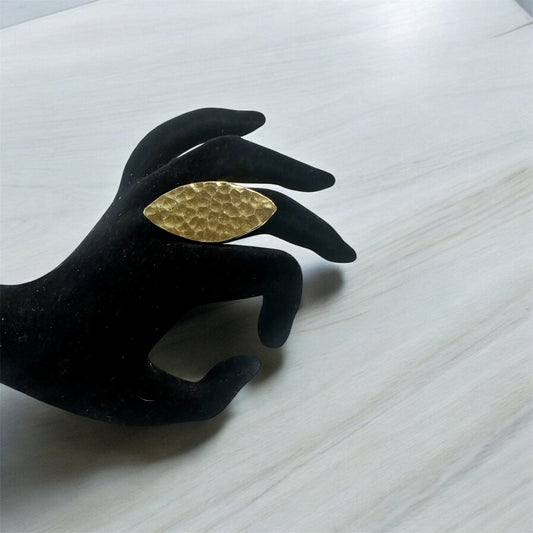 Solar Spear: Hammered Brass Ring