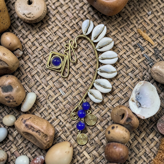 AdornHer “Deep Sea Energy” Cowrie Ear Cuff (Left Ear)