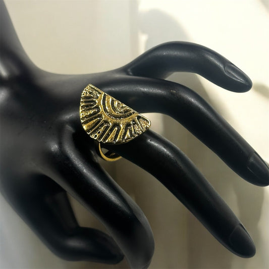 Solar Empress: Half-Sun Brass Ring