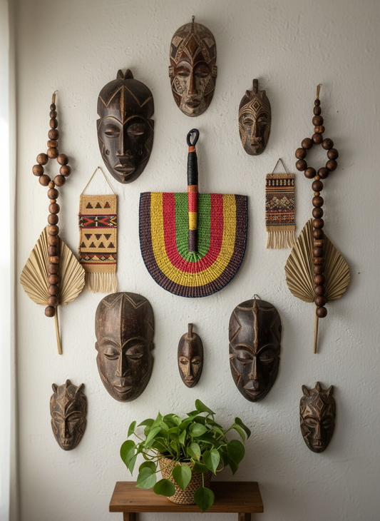 Woven African Fan – 03