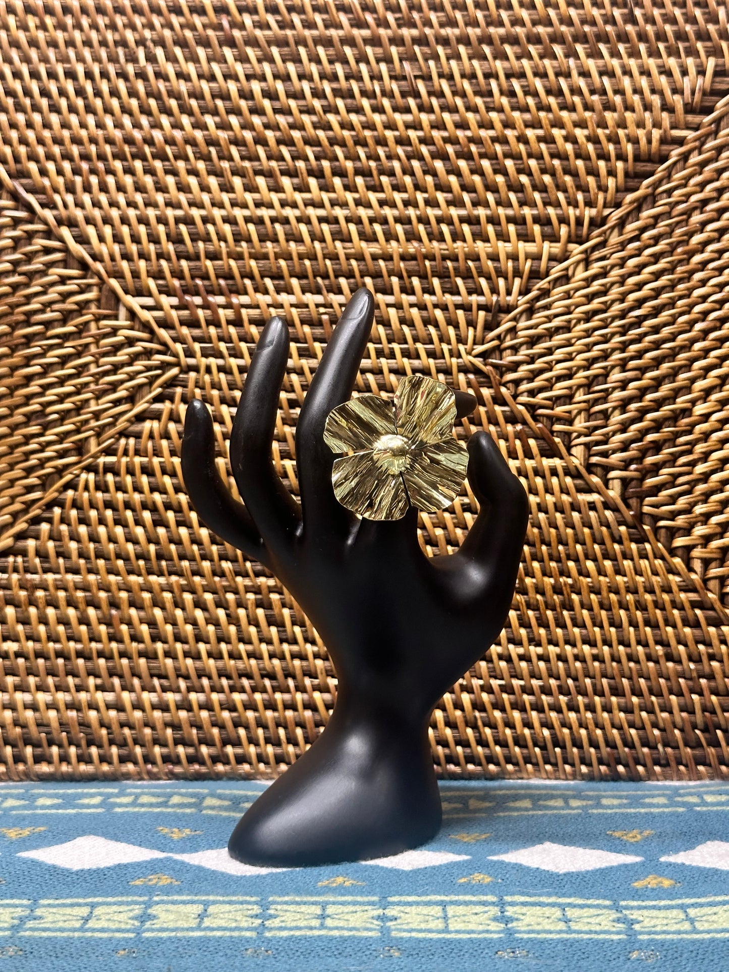 Blossom Radiance Brass Ring