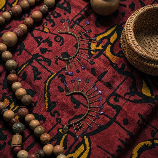 AdornHer “Royal Amethyst Aura” Ear Cuff