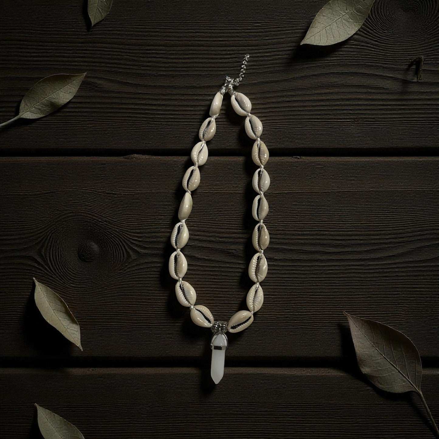 Serenity Quartz Cowrie Necklace