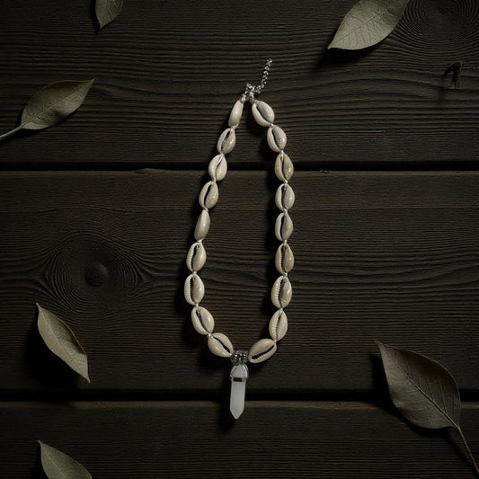 Serenity Quartz Cowrie Necklace