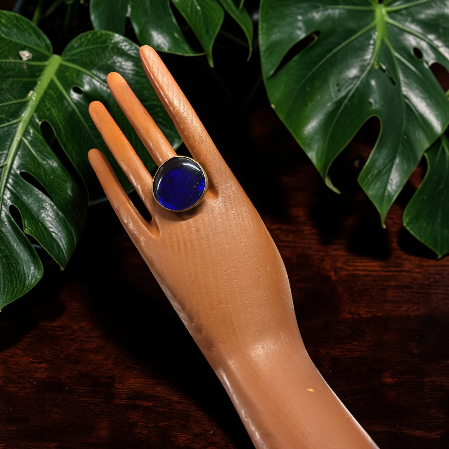 Nyota Midnight Brass Ring