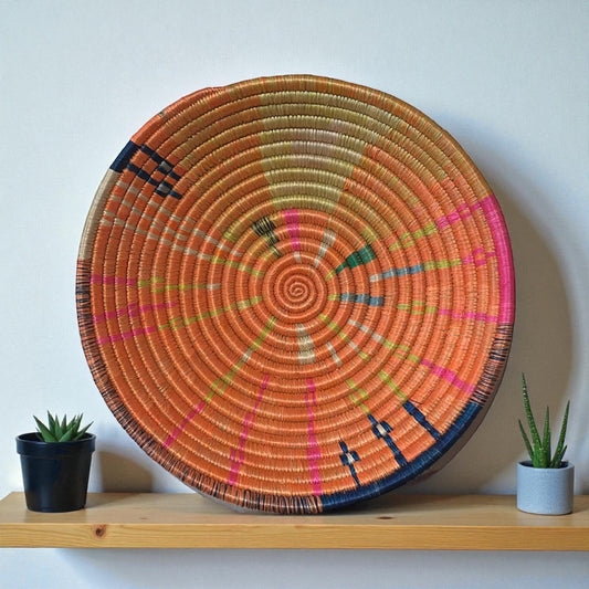🌺 Sunset Serenade Woven Basket
