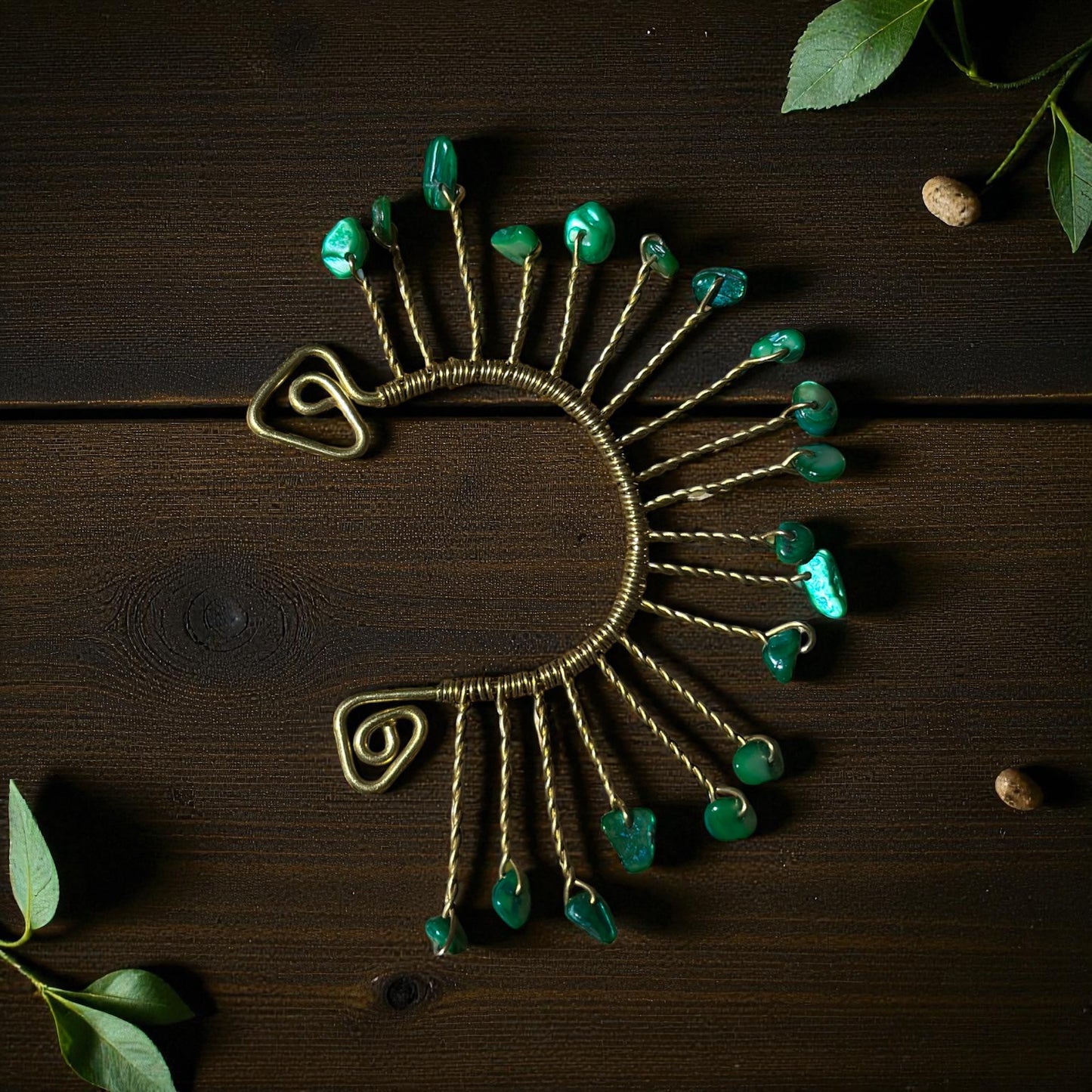 Emerald Aura Ear Cuff – Left Ear