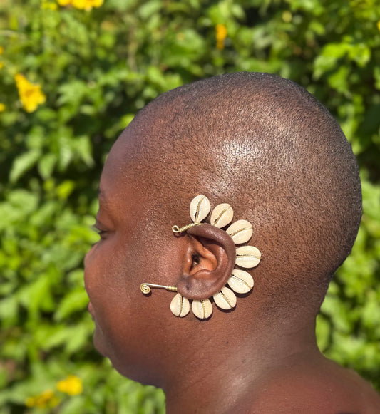Crown of the Current Ear Cuff – Left Ear