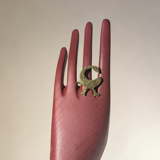 Sankofa Bird Brass Ring