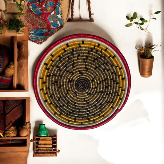 Melon Harmony Woven Basket