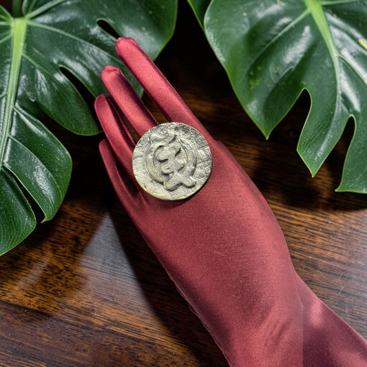 Gye Nyame Heritage Silver Ring