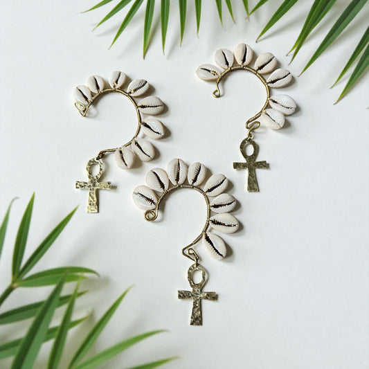 Ankh of Eternity Ear Cuff – Left Ear