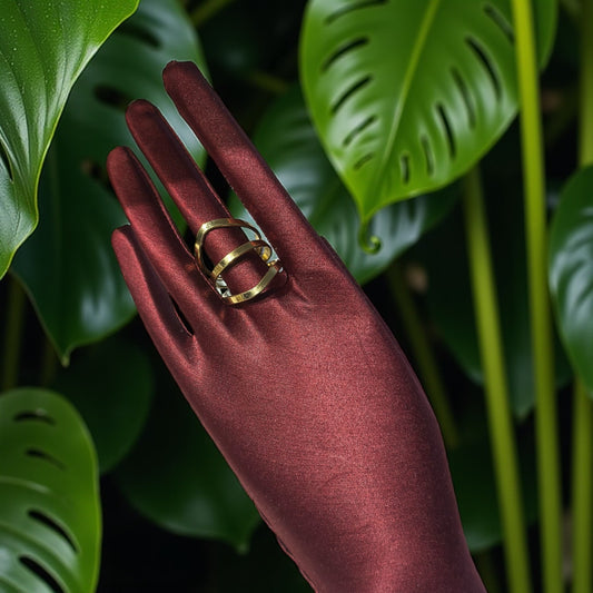 Twin Orbits Brass Ring