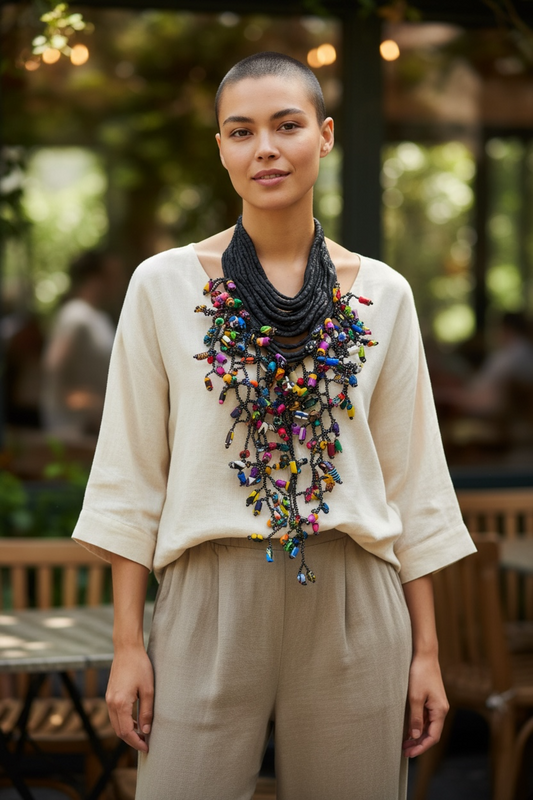 Adornment in Motion — Multicolor Statement Adornment