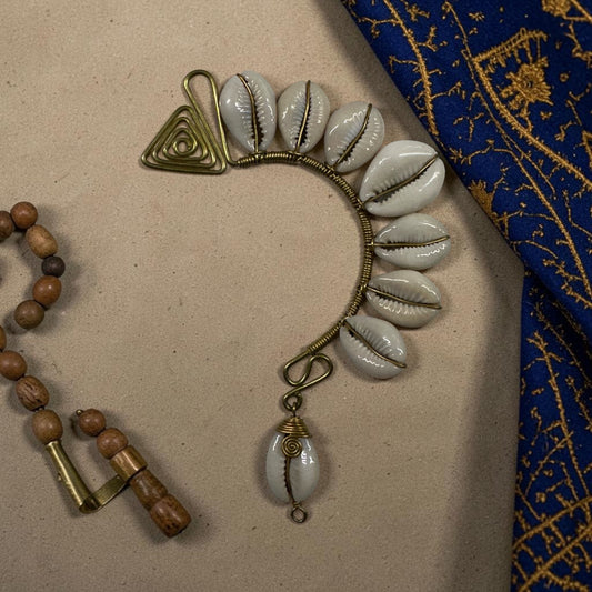 AdornHer “Divine Passage” Cowrie Ear Cuff (Left Ear)