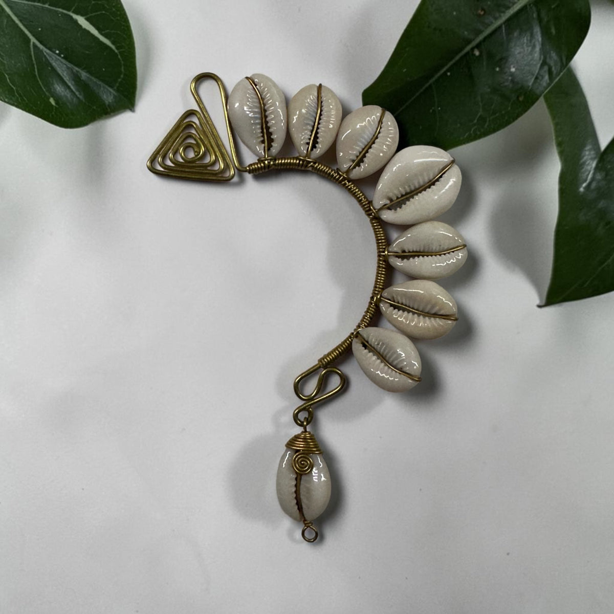 AdornHer “Divine Passage” Cowrie Ear Cuff (Left Ear)