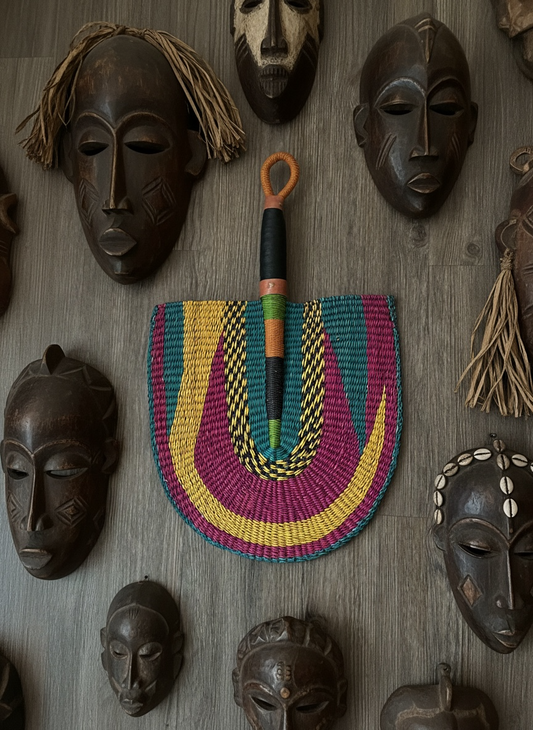 Woven African Fan – 09