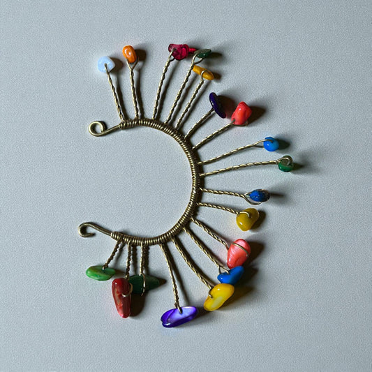 Rainbow Harmony Ear Cuff Style 2 – Left Ear