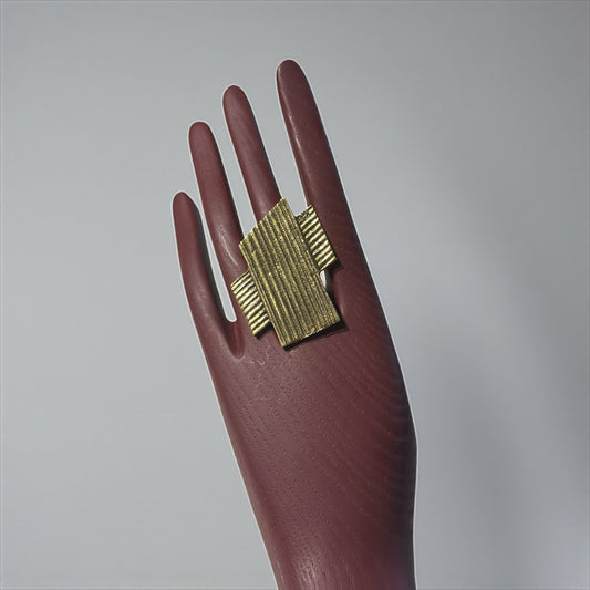 Pillars of Strength Brass Ring