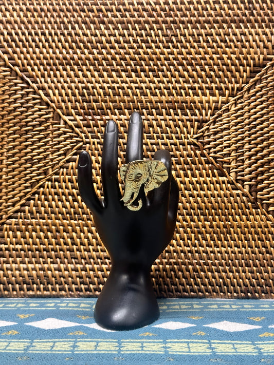 Elephant Brass Ring