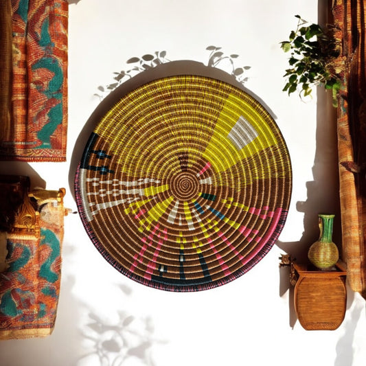 Sunlit Whispers Woven Basket