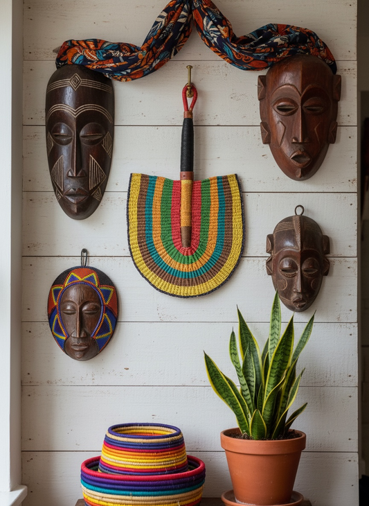 Woven African Fan – 02