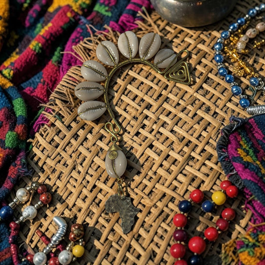 AdornHer “Motherland Grace” Cowrie Ear Cuff  (Right Ear)