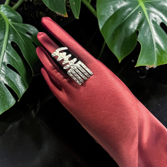 Adinkra Essence Silver Ring