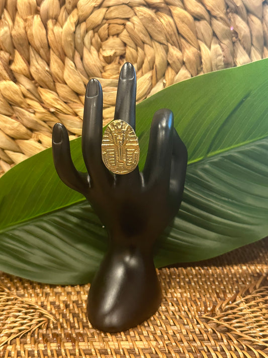 Egyptian Pharaoh Brass Ring