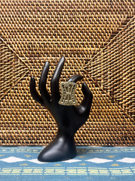 Adinkra Waist Brass Ring