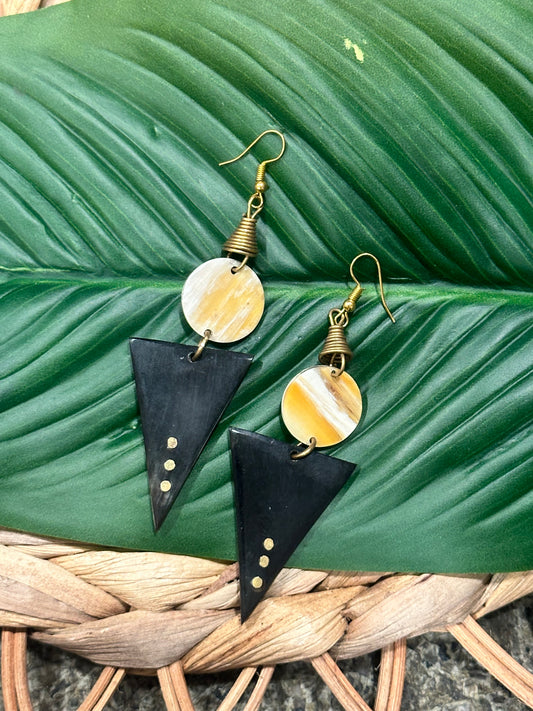 Mwanga Ombre Triangle Earrings