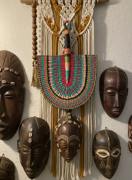 Woven African Fan – 50